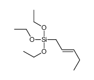 triethoxy(pent-2-enyl)silane结构式