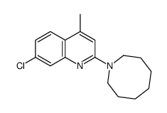 2-(azocan-1-yl)-7-chloro-4-methylquinoline结构式