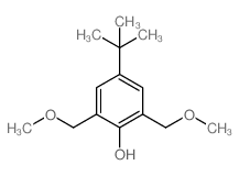 4-(叔丁基)-2,6-双(甲氧基甲基)苯酚结构式