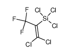 (1,1,1-trifluoro 3,3-dichloro propenyl) trichloro silane Structure
