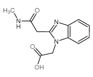 2-[2-[2-(methylamino)-2-oxoethyl]benzimidazol-1-yl]acetic acid Structure