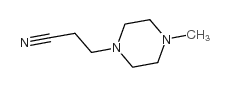 3-(4-甲基哌嗪-1-基)丙腈结构式