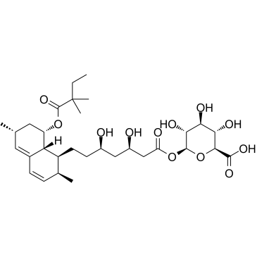 Simvastatin Acyl-β-D-glucuronide Structure