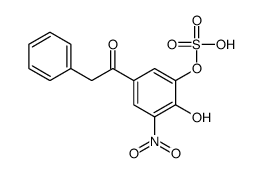 [2-hydroxy-3-nitro-5-(2-phenylacetyl)phenyl] hydrogen sulfate结构式