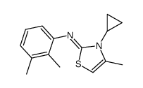 3-cyclopropyl-N-(2,3-dimethylphenyl)-4-methyl-1,3-thiazol-2-imine Structure