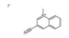 1-methylquinolin-1-ium-3-carbonitrile,iodide Structure