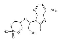 ADENOSINE-8(3)H 3',5'-CYCLIC MONOPHOSPHATE结构式