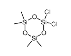 2,2-dichloro-4,4,6,6-tetramethyl-1,3,5,2,4,6-trioxatrisilinane Structure