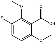 3-氟-2,6-二甲氧基苯甲酸结构式
