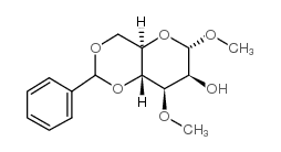 甲基4,6-O-亚苄基-3-O-甲基-α-D-甘露吡喃糖苷结构式