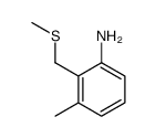 3-methyl-2-(methylsulfanylmethyl)aniline Structure