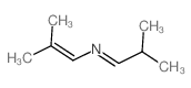 1-Propen-1-amine,2-methyl-N-(2-methylpropylidene)- Structure