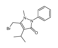 5-(bromomethyl)-4-isopropyl-1-methyl-2-phenyl-1H-pyrazol-3(2H)-one Structure