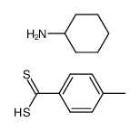 cyclohexylammonium 4-methylbenzenecarbodithioate结构式