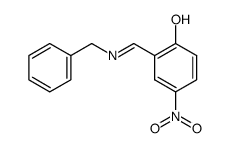 (E)-2-((benzylimino)methyl)-4-nitrophenol结构式