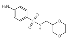Benzenesulfonamide,4-amino-N-(1,4-dioxan-2-ylmethyl)-结构式