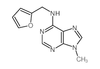N-(2-furylmethyl)-9-methyl-purin-6-amine结构式