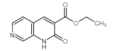 1,2-Dihydro-2-oxo-1,7-naphthyridine-3-carboxylic acid ethyl ester结构式