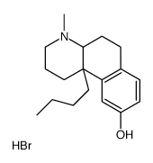 (4aR,10bS)-10b-butyl-4-methyl-1,2,3,4a,5,6-hexahydrobenzo[f]quinolin-9-ol,hydrobromide结构式