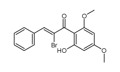 trans-α-Bromo-2'-hydroxy-4',6'-dimethoxychalcon Structure