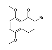 2-bromo-5,8-dimethoxy-3,4-dihydro-2H-naphthalen-1-one结构式