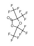 2,2,5,5-tetrakis(trifluoromethyl)-1,3-dioxolan-4-one结构式
