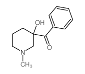 (3-hydroxy-1-methyl-3-piperidyl)-phenyl-methanone structure