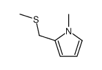 1-methyl-2-(methylsulfanylmethyl)pyrrole Structure