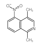 Isoquinoline,1,4-dimethyl-5-nitro- structure