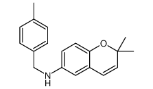 2,2-dimethyl-N-[(4-methylphenyl)methyl]chromen-6-amine Structure
