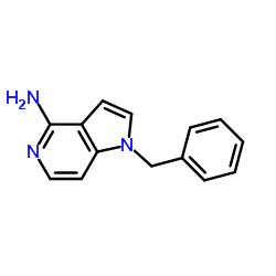 1-benzyl-4-amine-1H-pyrrolo[3,2-c]pyridine结构式