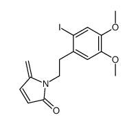 1-[2-(2-Iodo-4,5-dimethoxy-phenyl)-ethyl]-5-methylene-1,5-dihydro-pyrrol-2-one结构式