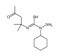 1-amino-1-cyclohexyl-3-(2-methyl-4-oxopentan-2-yl)thiourea Structure