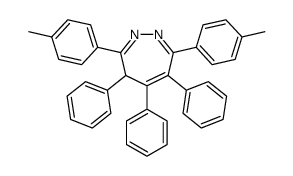 3,7-bis(4-methylphenyl)-4,5,6-triphenyl-4H-diazepine结构式