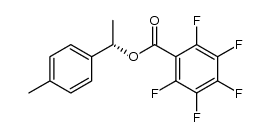 (S)-1-(p-tolyl)ethyl 2,3,4,5,6-pentafluorobenzoate结构式