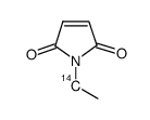 n-ethylmaleimide, [ethyl-1-14c] Structure
