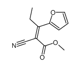 methyl 2-cyano-3-(furan-2-yl)pent-2-enoate Structure