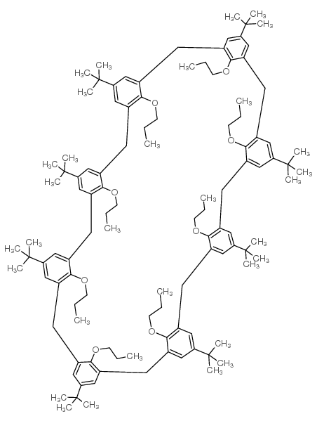4-tert-butylcalix[8]arene octa-n-propyl ether结构式