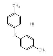 bis(4-methylphenyl)iodanium,iodide Structure
