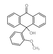 9(10H)-Anthracenone,10-hydroxy-10-(2-methoxyphenyl)- Structure