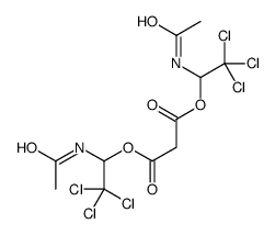 bis(1-acetamido-2,2,2-trichloroethyl) propanedioate结构式
