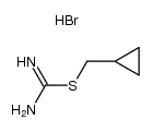 S-cyclopropylmethylisothiourea hydrobromide salt Structure
