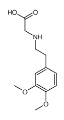 2-[2-(3,4-dimethoxyphenyl)ethylamino]acetic acid结构式