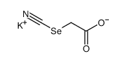 Hydroselenocyanoacetic acid potassium salt Structure