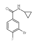 3-bromo-N-cyclopropyl-4-fluorobenzamide Structure