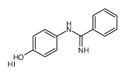 N-(4-Hydroxyphenyl)benzenecarboximidamide monohydriodide结构式