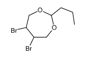 5,6-dibromo-2-propyl-1,3-dioxepane Structure