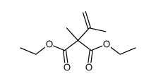 ethyl 2,3-dimethyl-2-carboethoxybut-3-enoate结构式