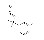 m-bromo-α,α-dimethylbenzyl isocyanate Structure
