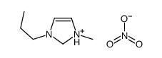 1-丙基-3-甲基咪唑硝酸盐结构式